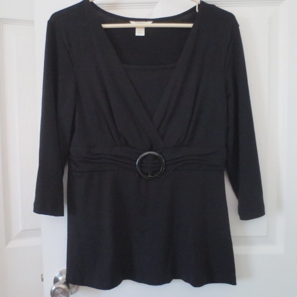 Christopher & Banks Buckle Top